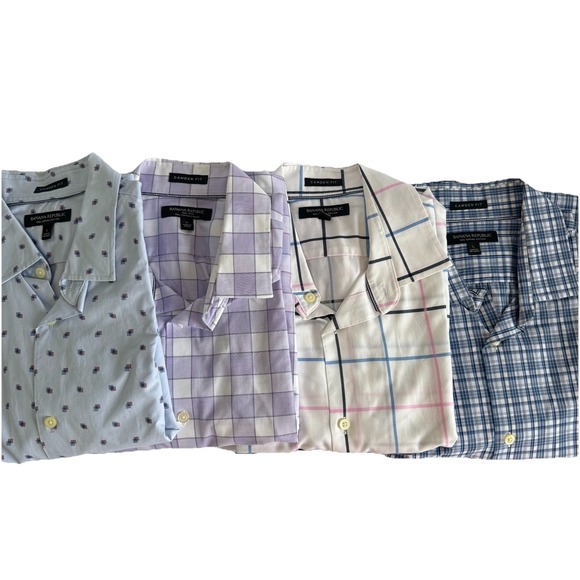 Banana Republic Other - Banana Republic Lot Of 4 Camden Fit Long Sleeve Button Down Shirt LARGE Career